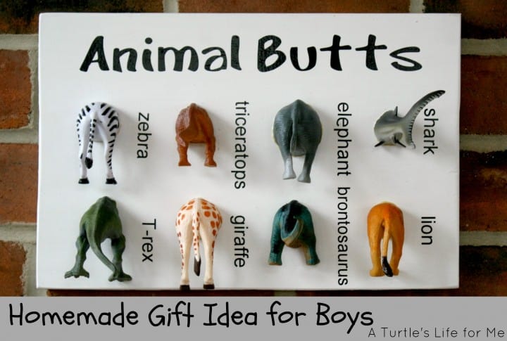 animal specimen art boys gift diy idea