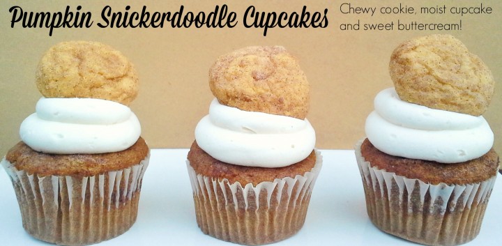 pumpkin snickerdoodle cookie cupcakes recipe
