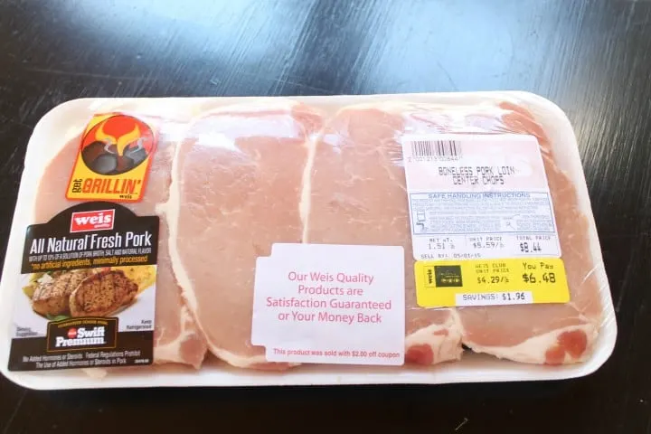 freezer meals-pork chops