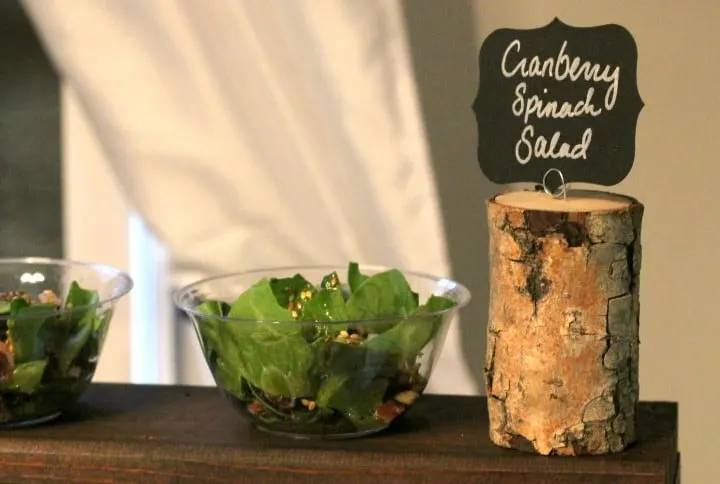 cranberry spinach salad