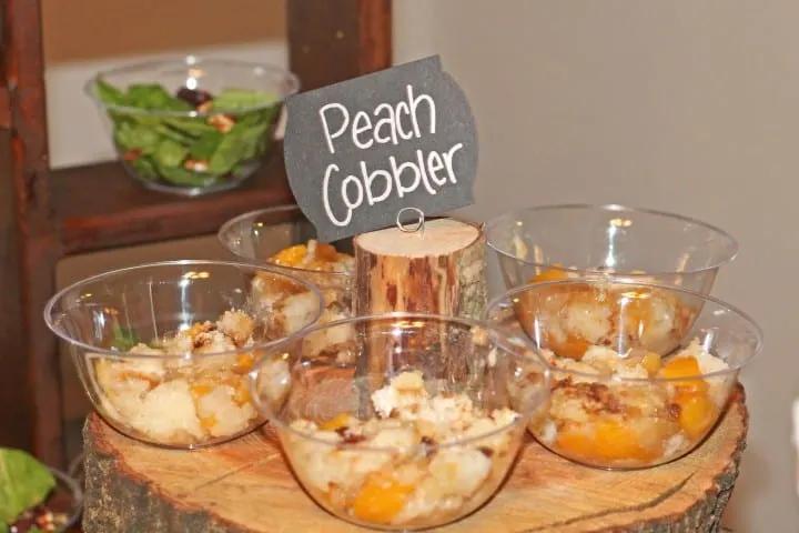 peach cobbler