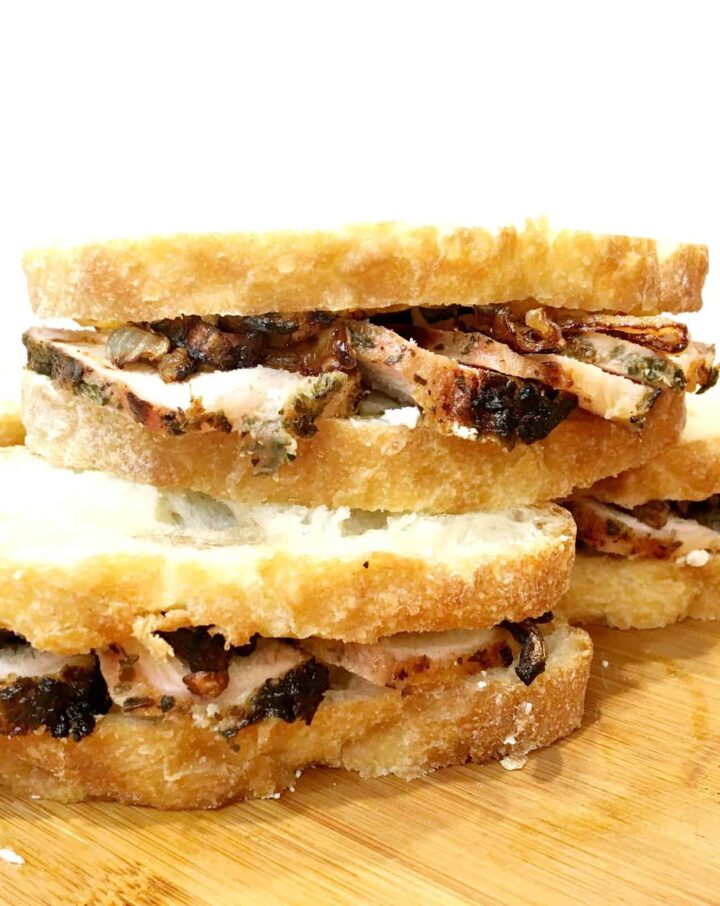 garlic-herb-pork-sandwiches-with-fig-and-goat-cheese