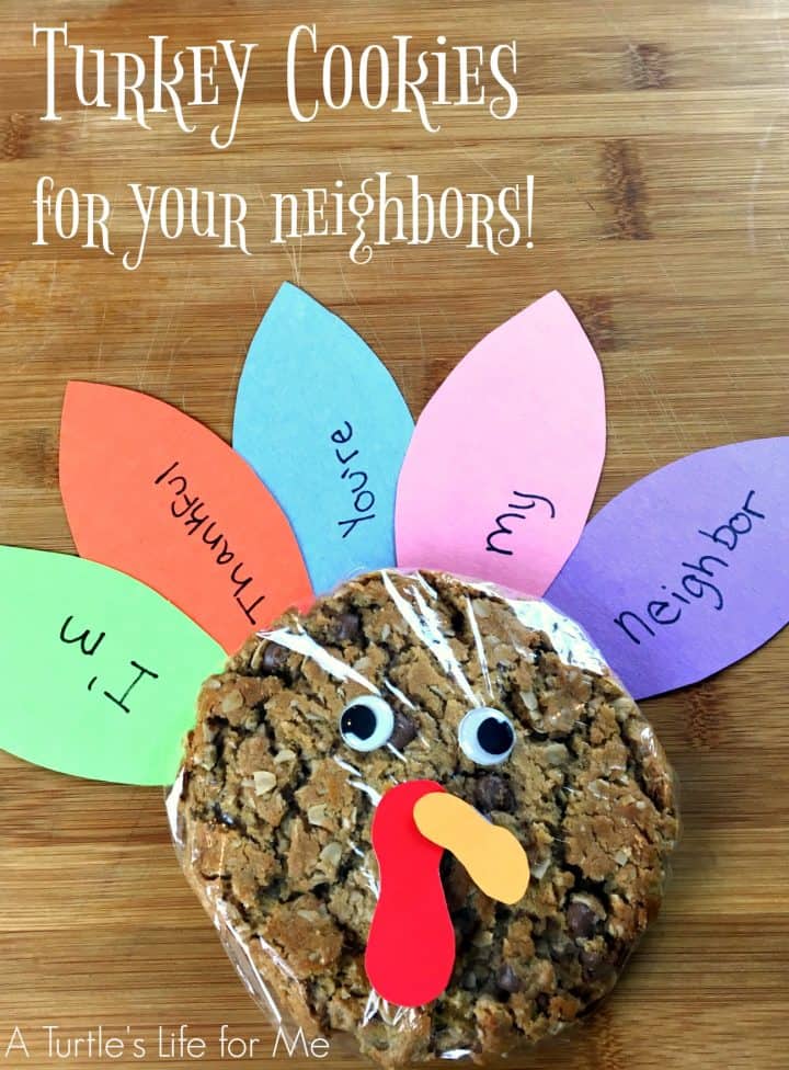 Make these adorable turkey cookies to show how thankful you are for your neighbors!