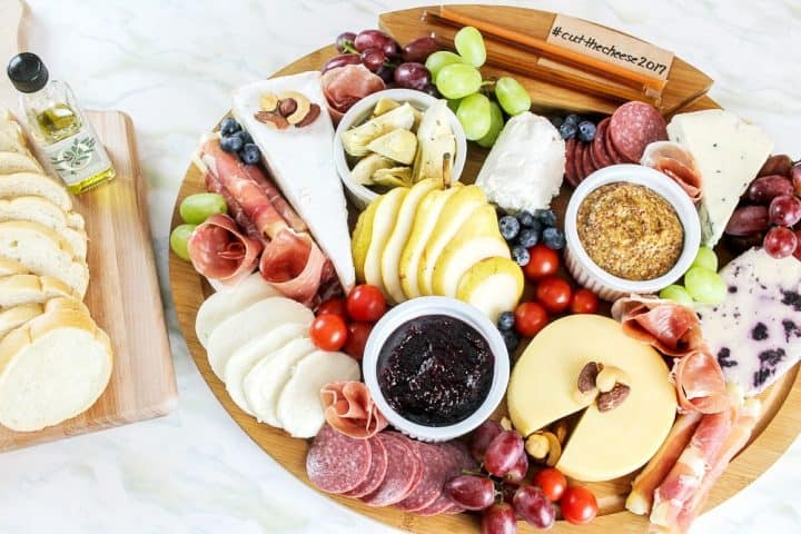 how to build bread charcuterie platter