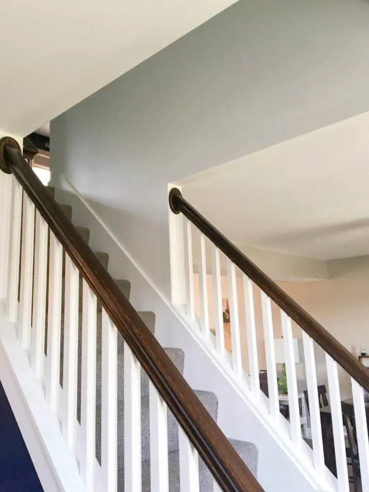 How to paint high stairwell wall