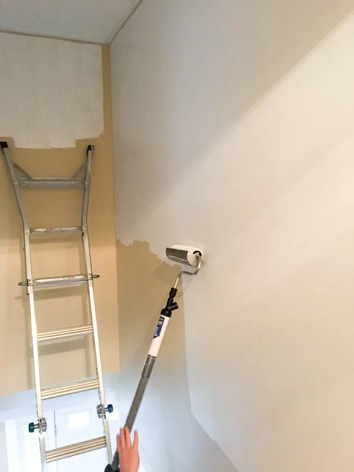 Step 4 painting a stairwell