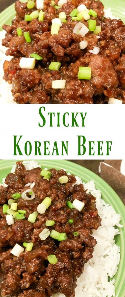 Sticky Korean Beef with Rice Recipe