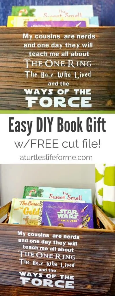 DIY Wooden Book Box for Kids Gift