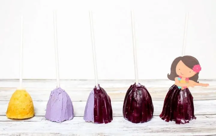How to make Luau cake pops