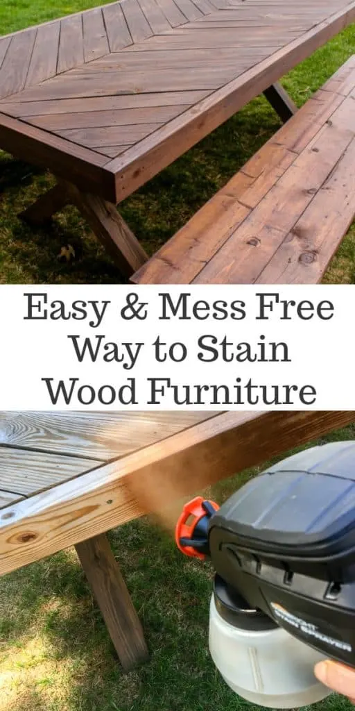 Easiest way to stain wood furniture