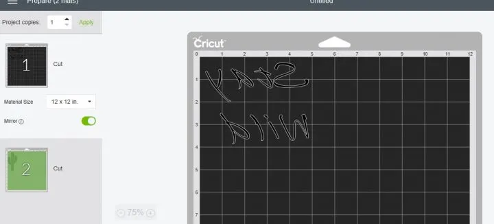 How to Mirror Images in Cricut Design Space for iron on
