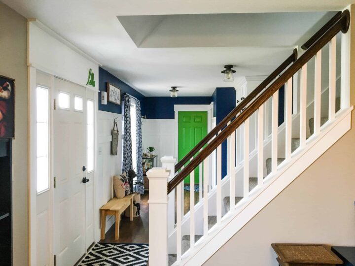 How To Open Up An Interior Staircase A Turtle S Life For Me - Replace Half Wall With Railing Cost