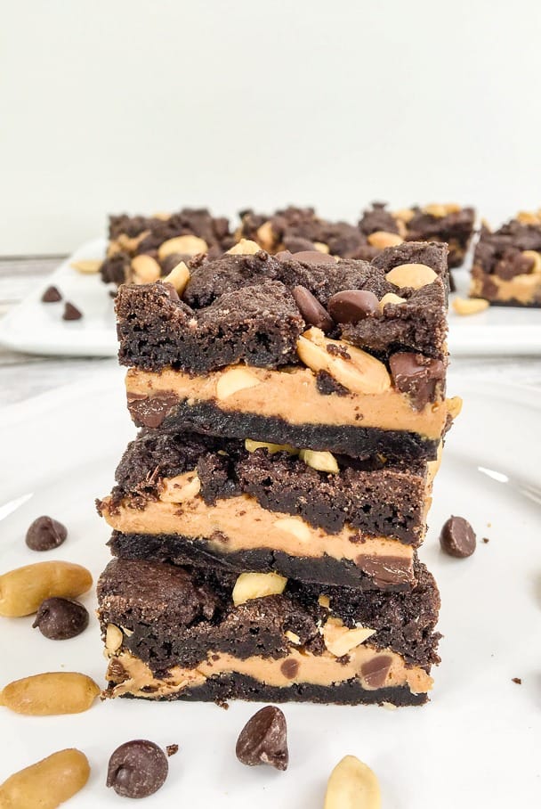 Chocolate Peanut Butter cake mix brownies recipes