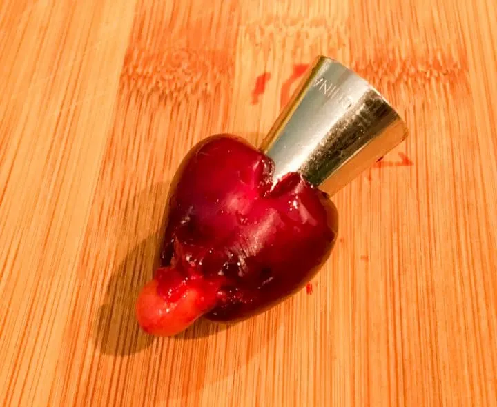 how to pit a cherry