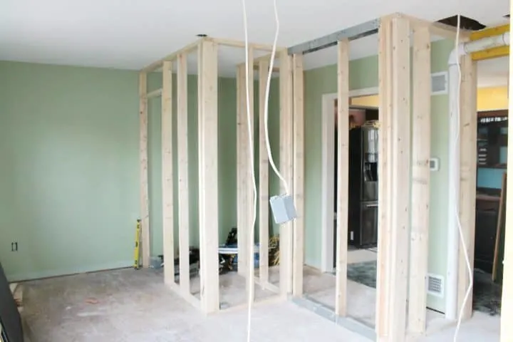 How to frame walls for new bathroom