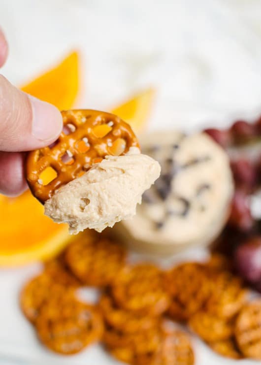 Easy healthy peanut butter dip with greek yogurt recipe