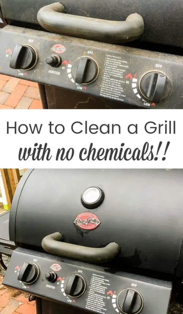 how to clean a grill with no chemicals