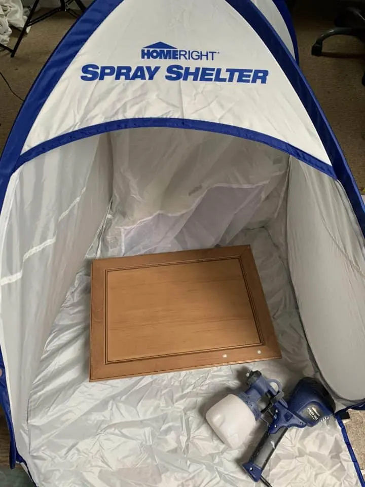 Homeright spray shelter and paint sprayer