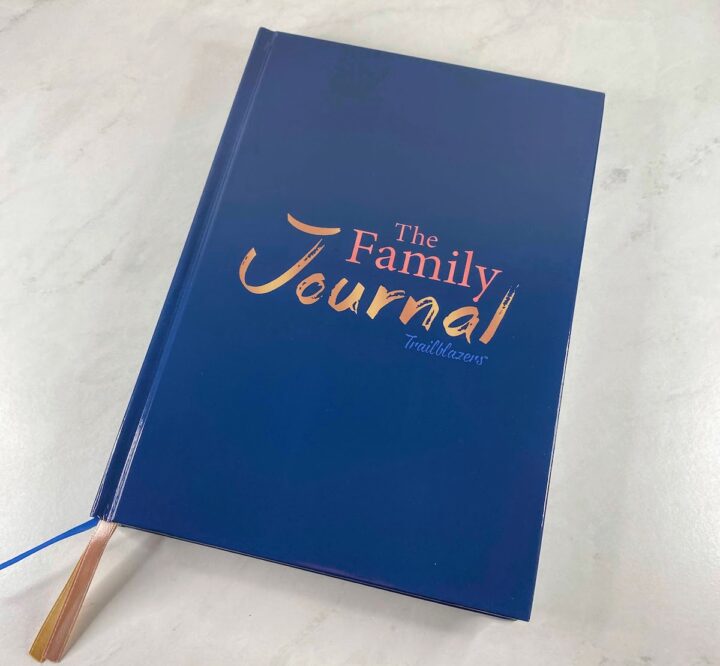 Cover the Family Journal Trailblazers which my family used to write a family mission statement